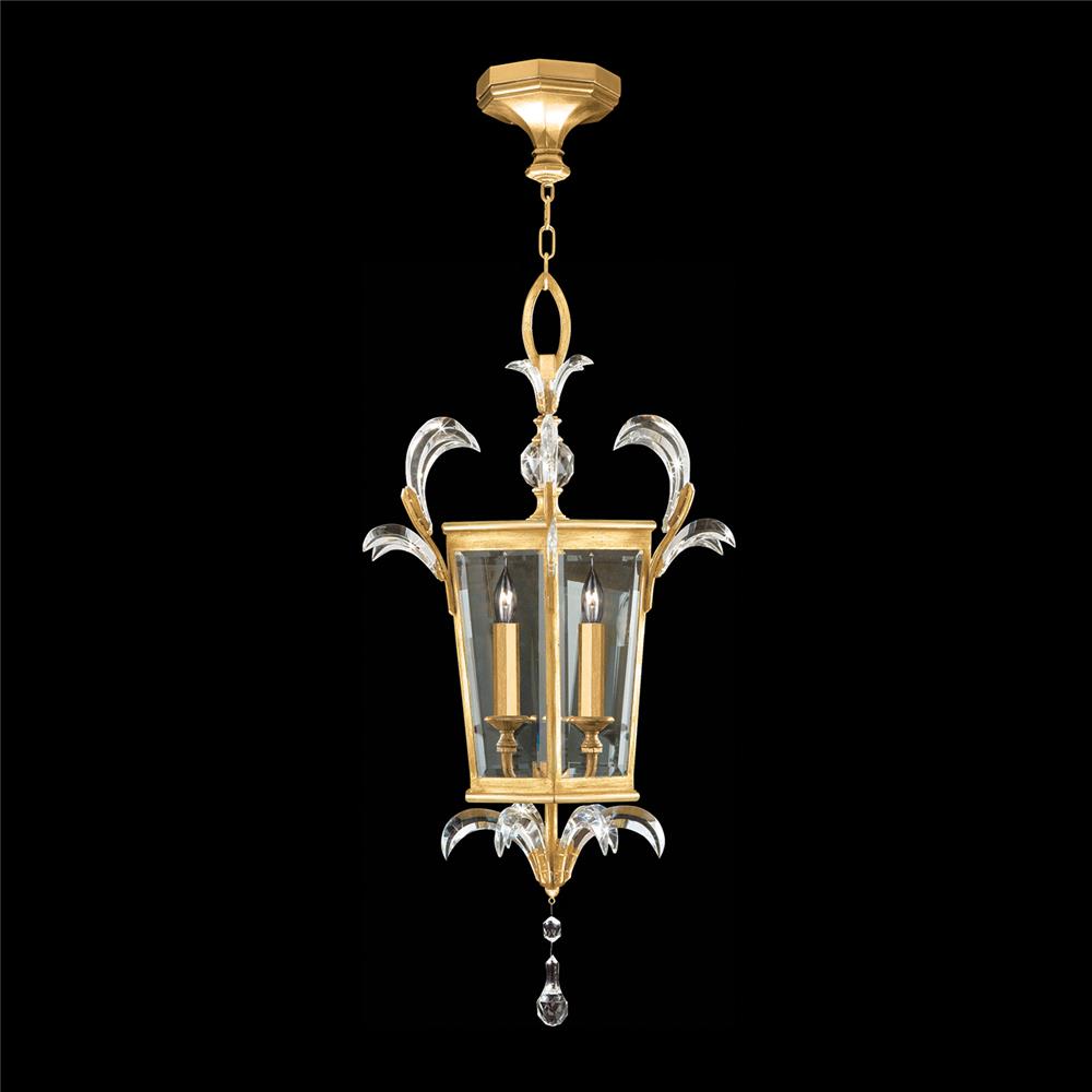 Fine Art Lamps 705440-SF3 Beveled Arcs 22" Square Pendant in Gold Leaf