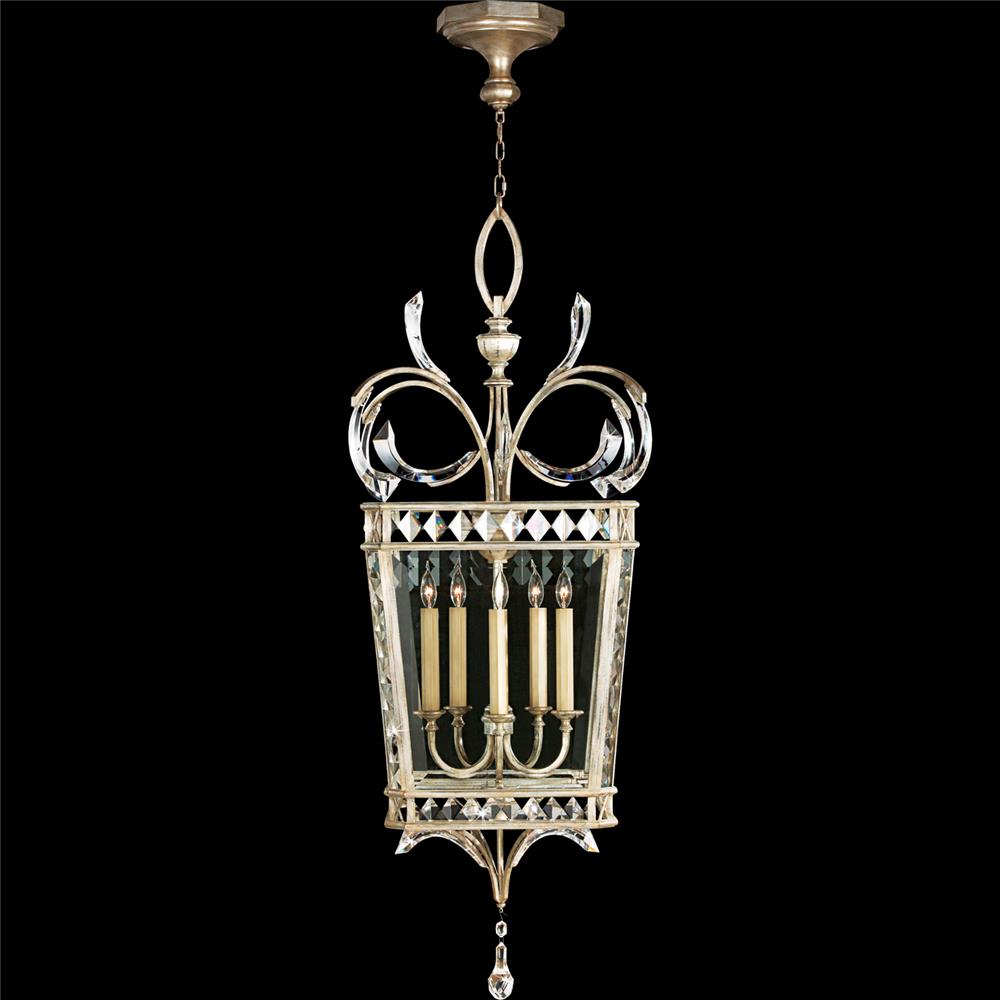 Fine Art Lamps 705640ST Beveled Arcs 22.5" Square Pendant in Silver