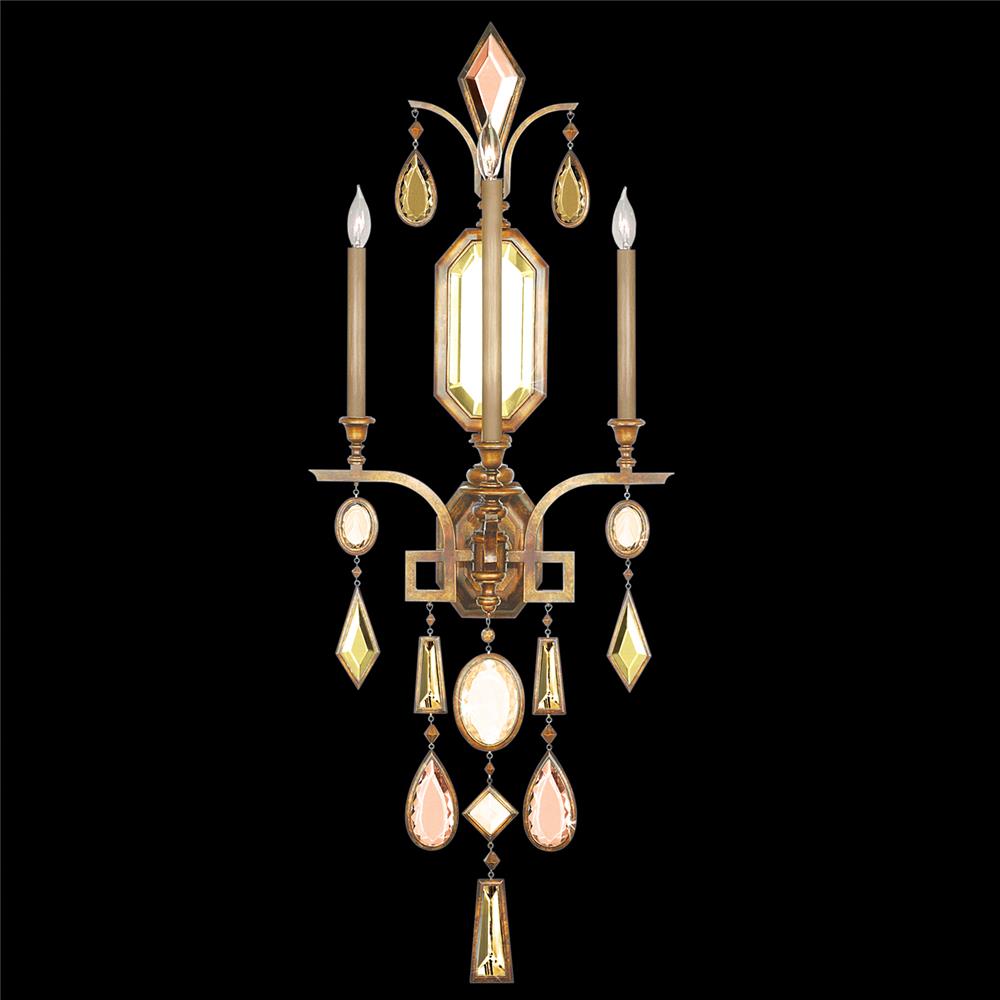 Fine Art Lamps 727050-1ST Encased Gems 49" Sconce in Gold with Multi-Colored Gems