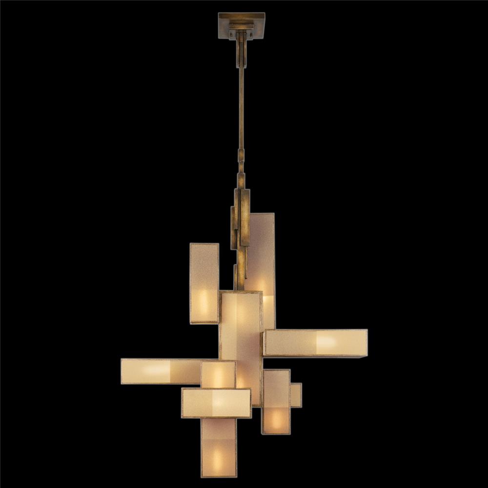 Fine Art Lamps 732040GU Perspectives 46" Rectangular Chandelier in Bronze