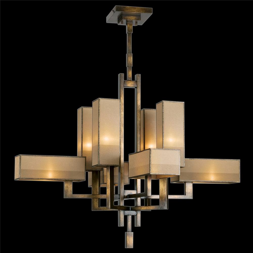 Fine Art Lamps 733840ST Perspectives 42" Square Chandelier in Bronze