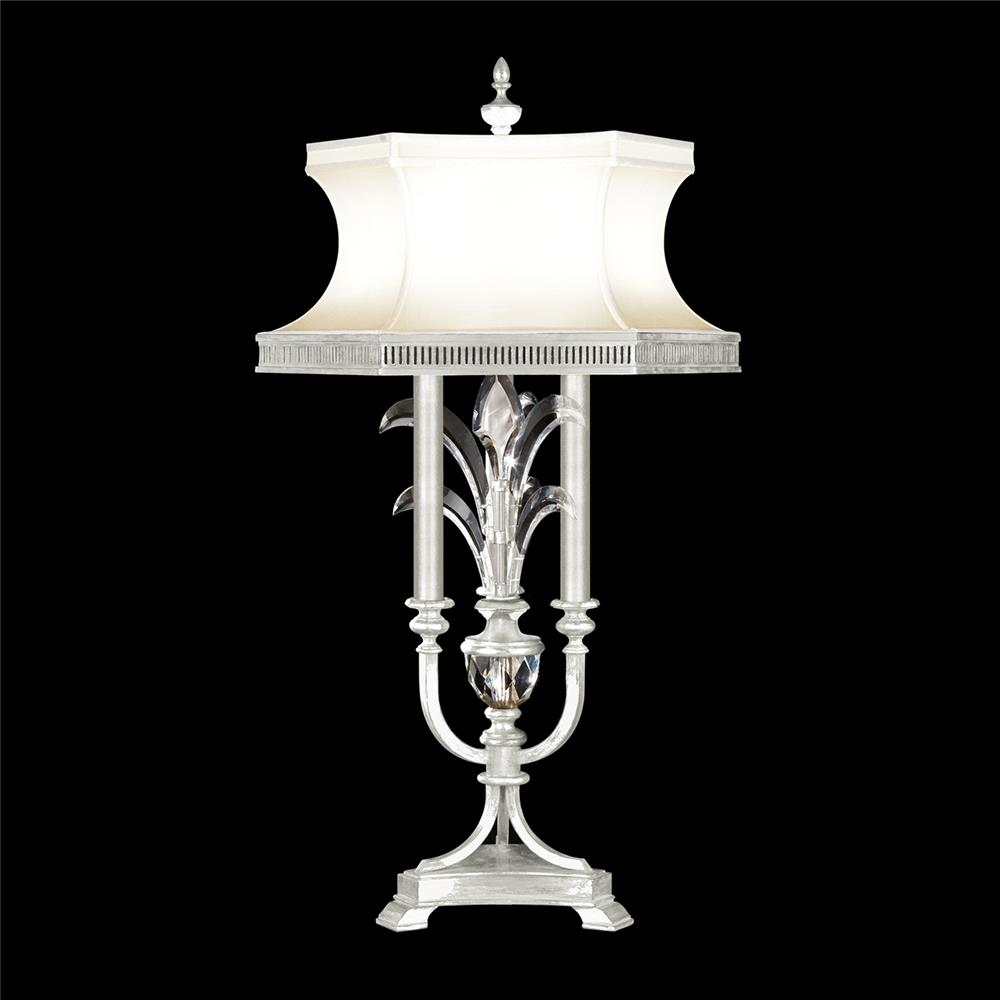Fine Art Lamps 738210-SF4 Beveled Arcs 37" Table Lamp in Silver Leaf