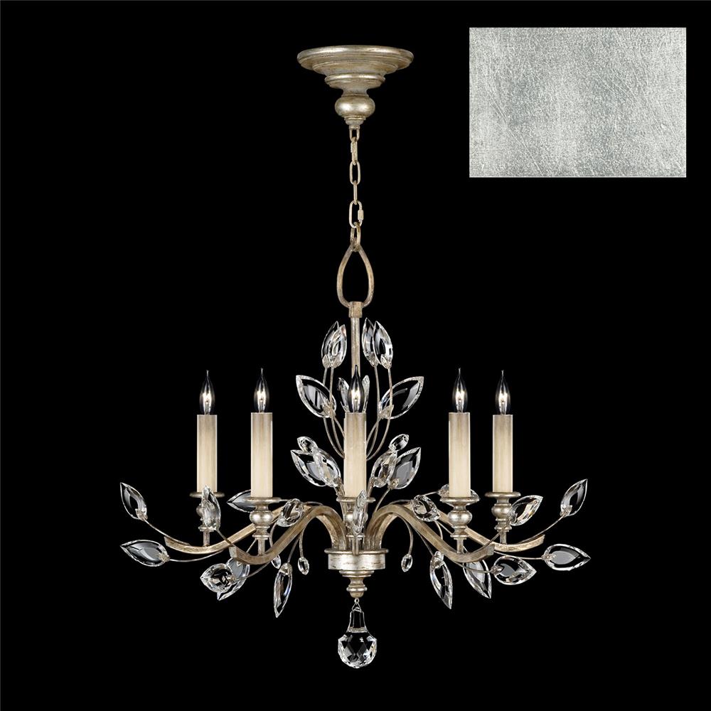 Fine Art Lamps 753040-SF4 Crystal Laurel 32" Round Chandelier in Silver Leaf