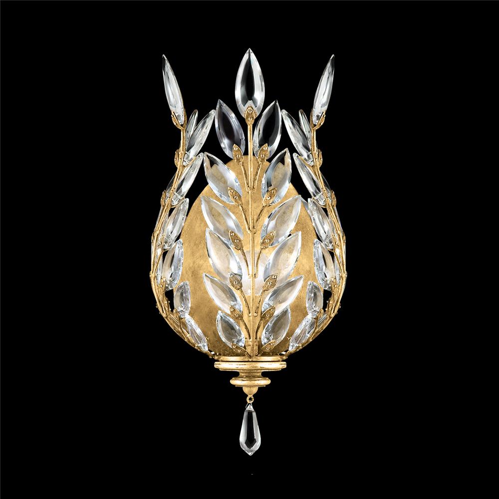 Fine Art Lamps 759550-SF3 Crystal Laurel 17" Sconce in Gold Leaf