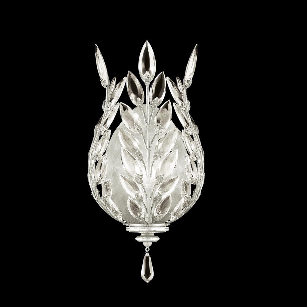 Fine Art Lamps 759550-SF4 Crystal Laurel 17" Sconce in Silver Leaf