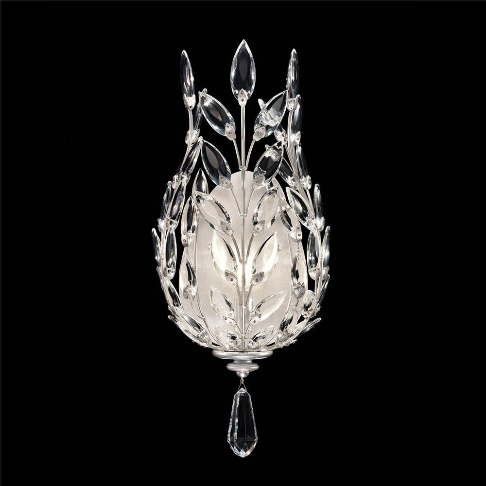 Fine Art Lamps 759650-SF4 Crystal Laurel 21" Sconce in Silver Leaf