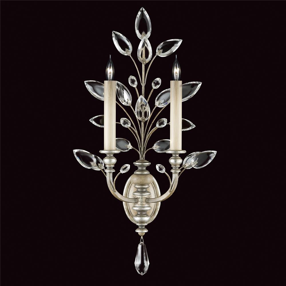 Fine Art Lamps 759750ST Crystal Laurel 28" Sconce in Silver