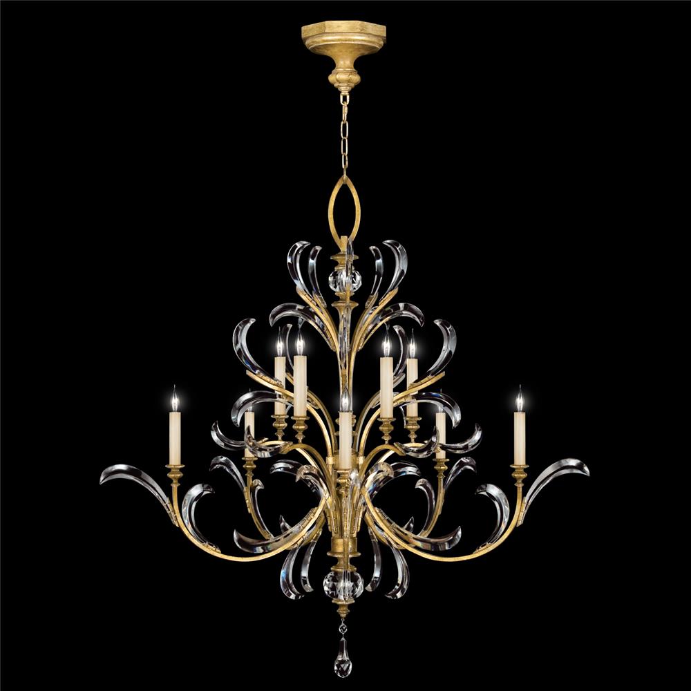 Fine Art Lamps 760640ST Beveled Arcs 56" Round Chandelier in Gold