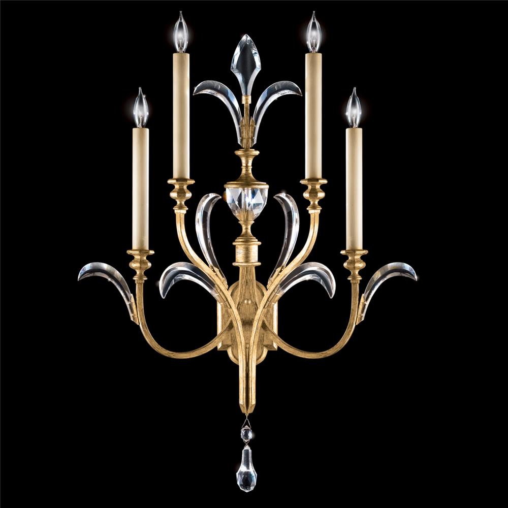 Fine Art Lamps 762550ST Beveled Arcs 36" Sconce in Gold