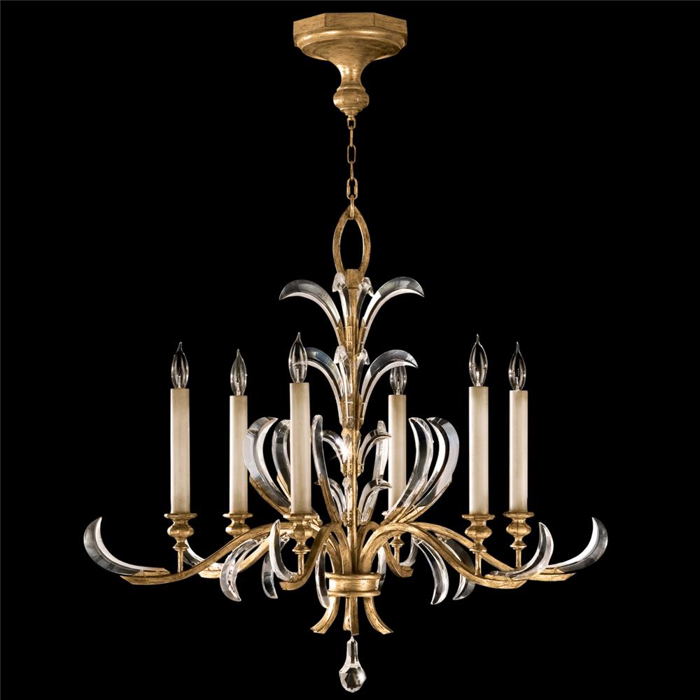 Fine Art Lamps 762640ST Beveled Arcs 37" Round Chandelier in Gold