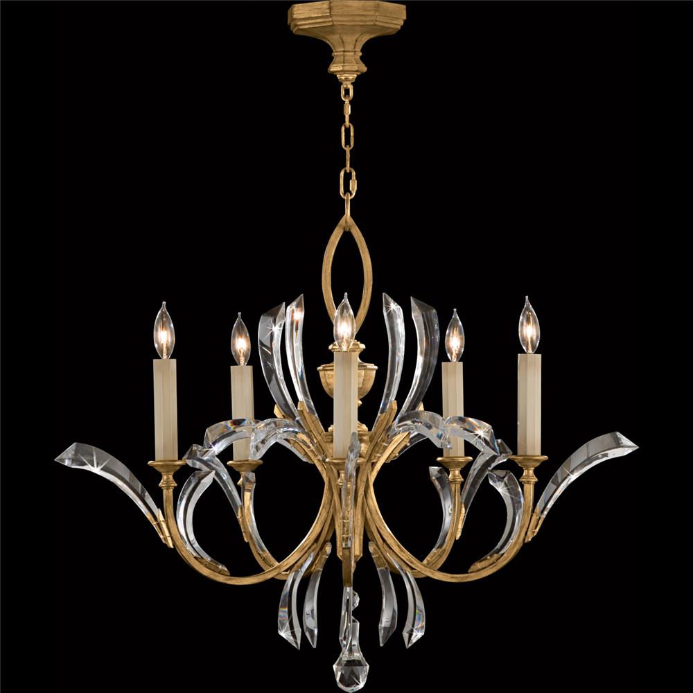Fine Art Lamps 763040ST Beveled Arcs 36" Round Chandelier in Gold