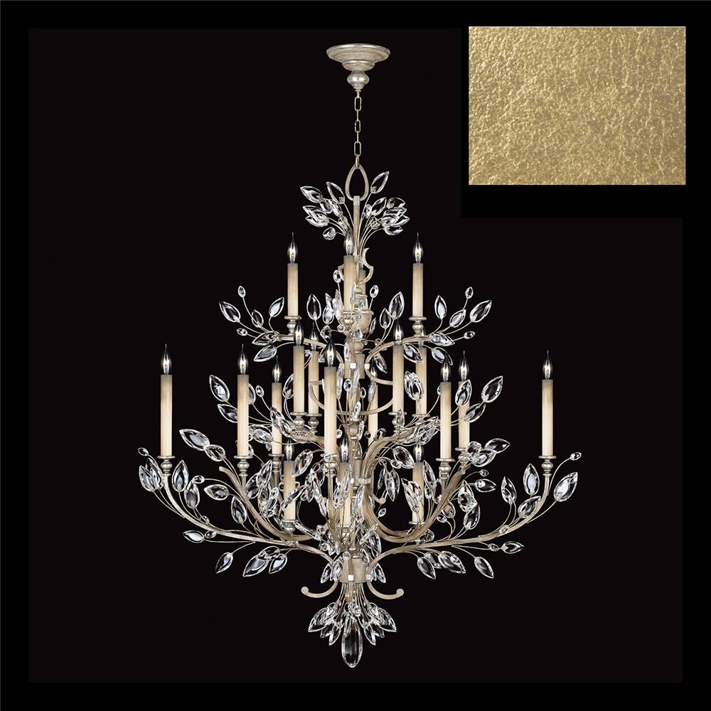 Fine Art Lamps 771140-SF3 Crystal Laurel 57" Round Chandelier in Gold Leaf