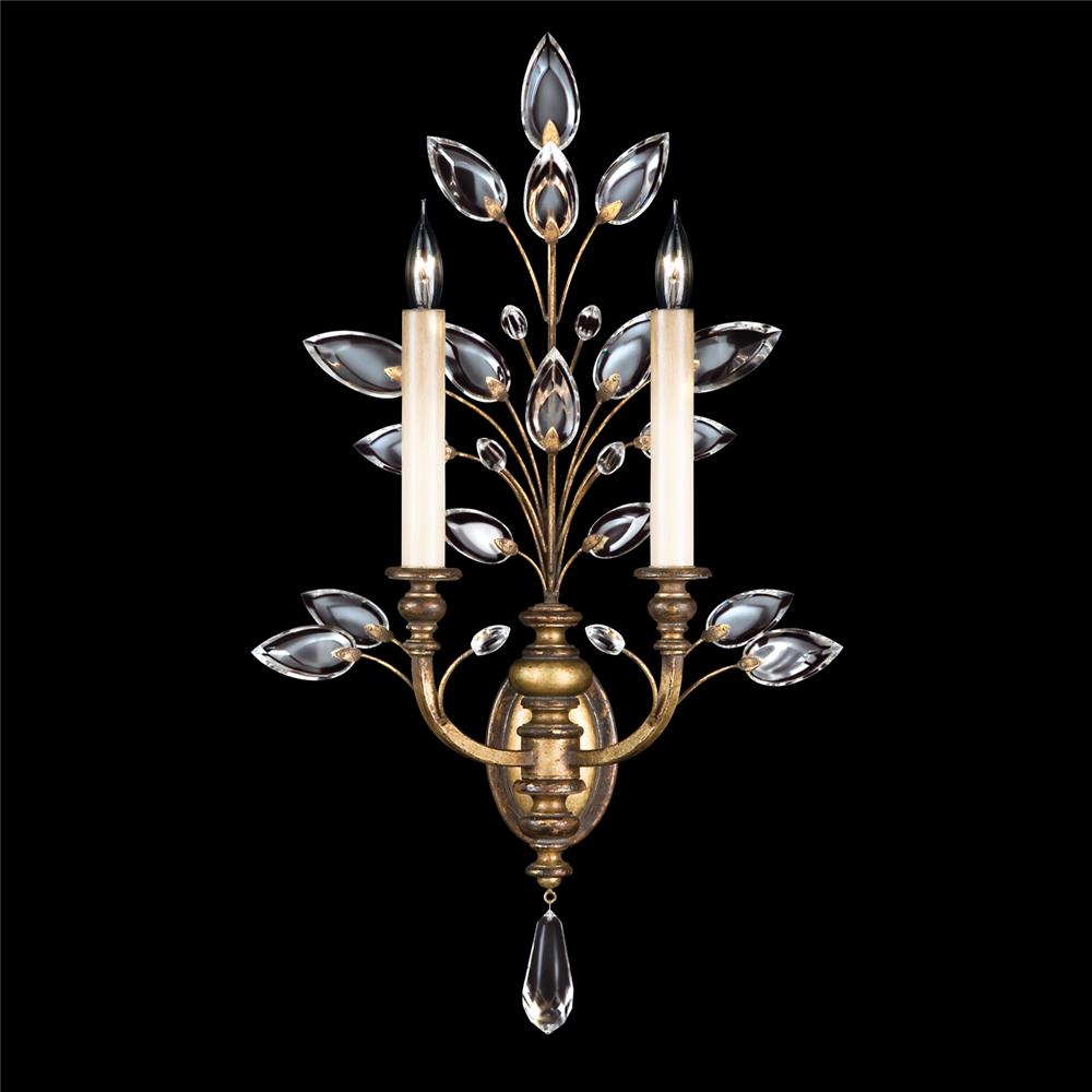 Fine Art Lamps 773150ST Crystal Laurel 28" Sconce in Gold
