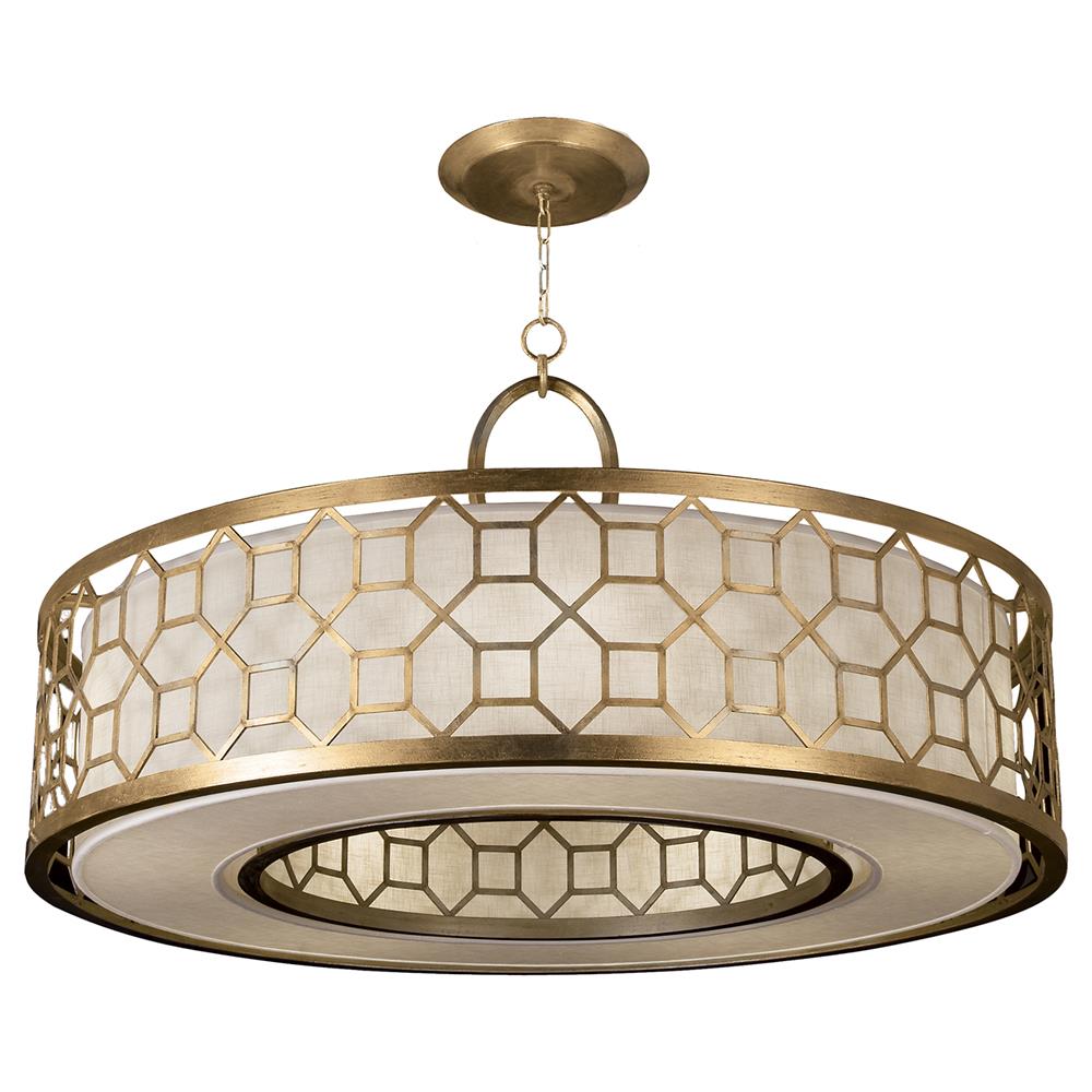 Fine Art Lamps 780340-2GU Allegretto 48" Round Pendant in Gold