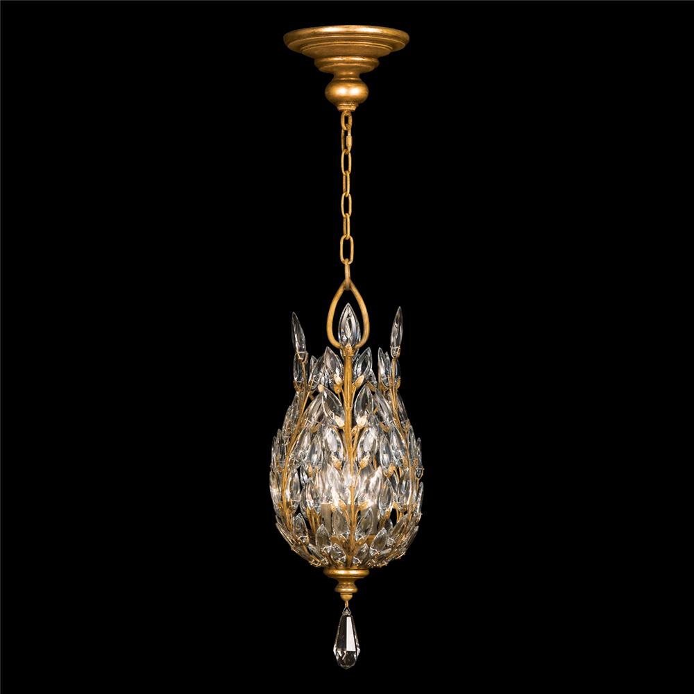 Fine Art Lamps 804640-2ST Crystal Laurel 11" Round Pendant in Gold