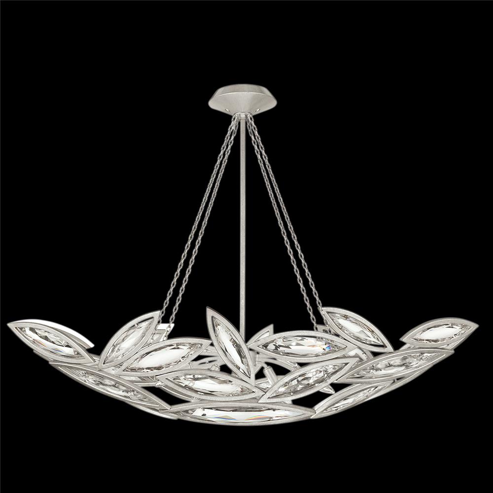 Fine Art Lamps 849640-12ST Marquise 50" Oblong Pendant in Silver