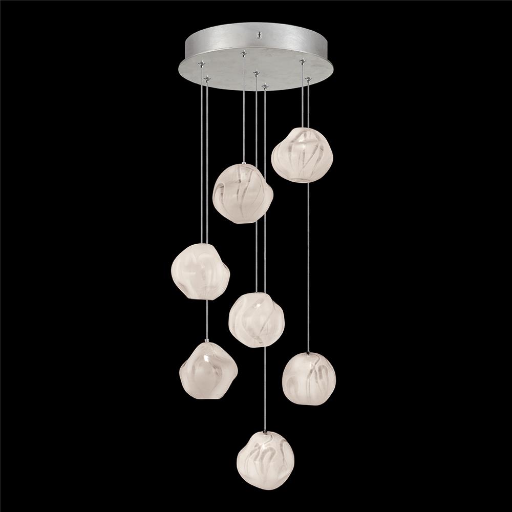 Fine Art Lamps 866440-11LD Vesta 14" Round Pendant in Silver