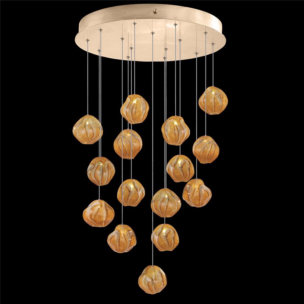 Fine Art Lamps 867040-22LD Vesta 21" Round Pendant in Gold