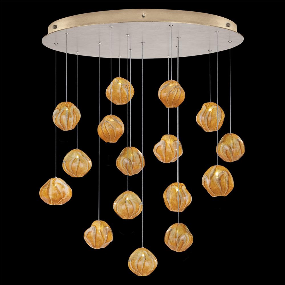 Fine Art Lamps 868440-22LD Vesta 32" Round Pendant in Gold