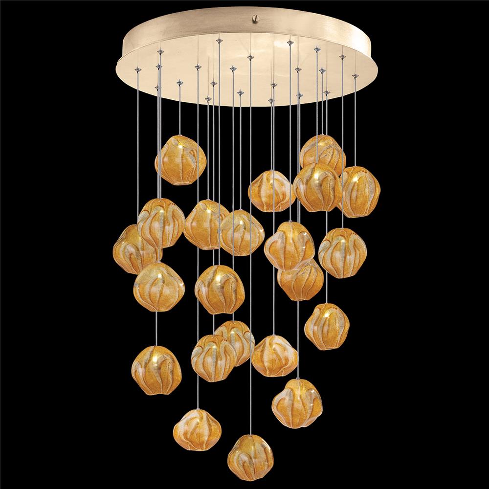 Fine Art Lamps 869940-22LD Vesta 24" Round Pendant in Gold