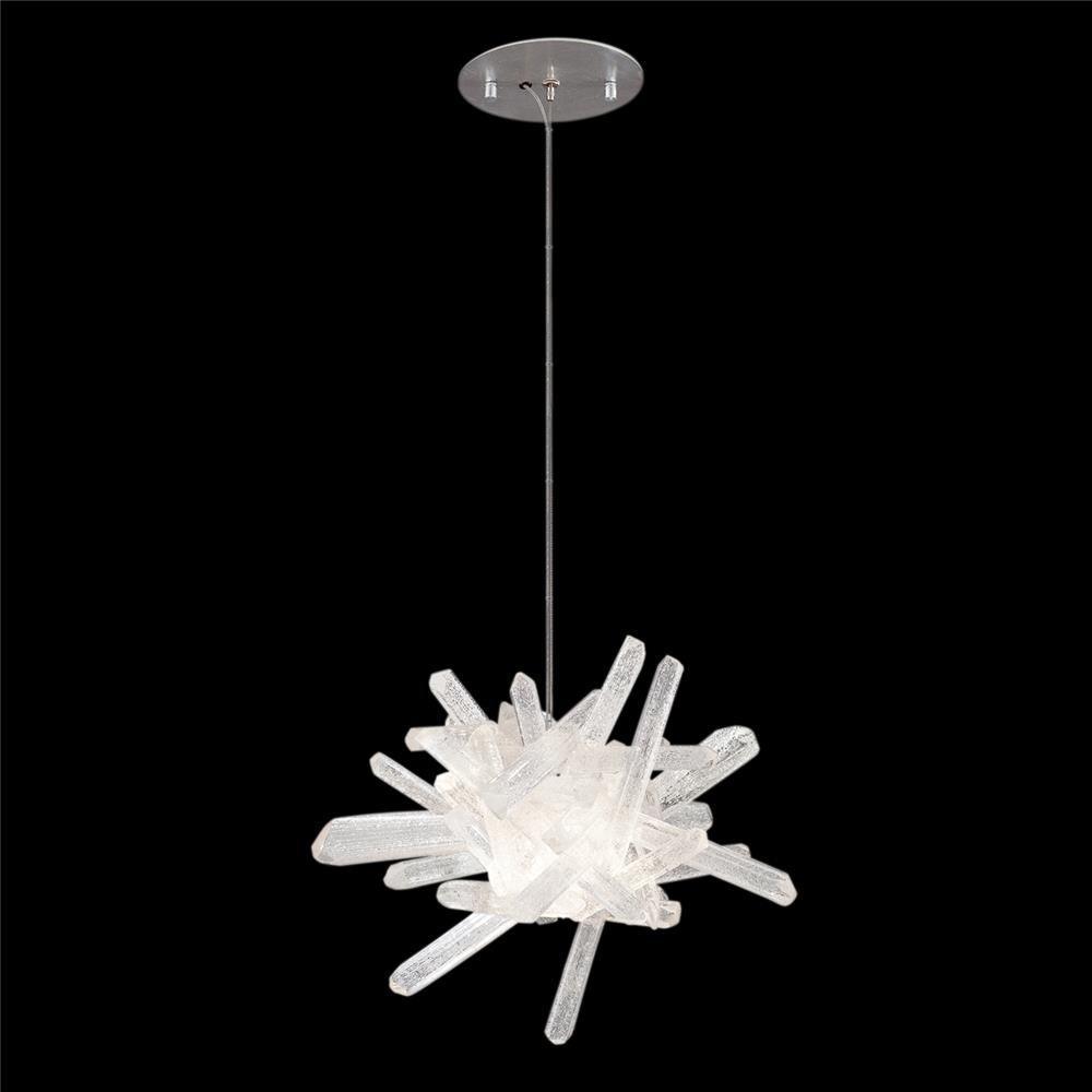 Fine Art Lamps 873840ST Diamantina 12" Round Drop Light in Silver