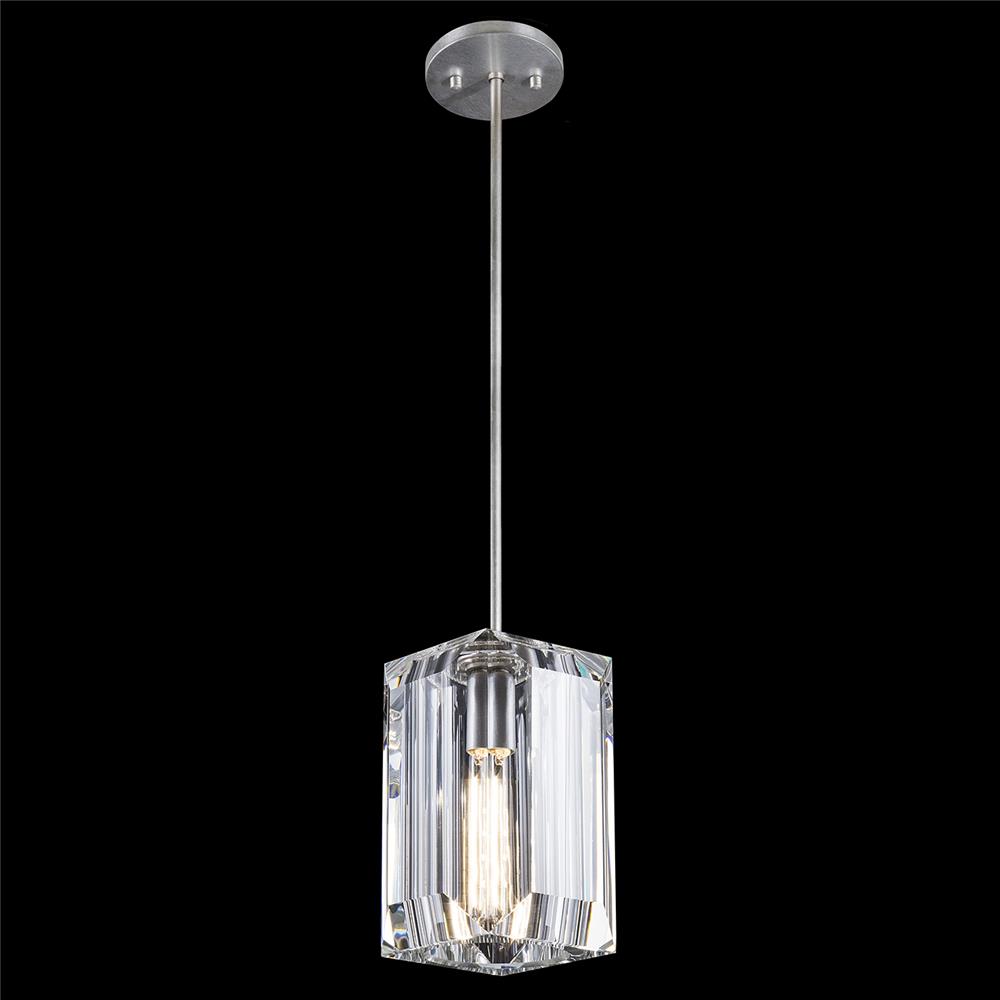 Fine Art Lamps 875440-1ST Monceau 5.5" Square Drop Light in Silver
