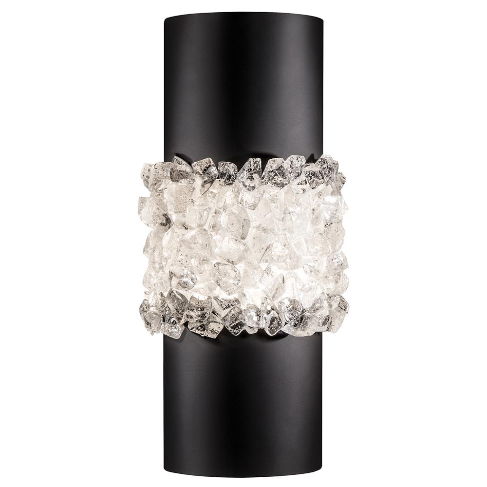Fine Art Lamps 876650-2ST Arctic Halo 14" Sconce in Black