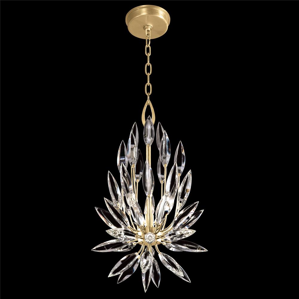 Fine Art Lamps 881540-1ST Lily Buds 12" Round Pendant in Gold