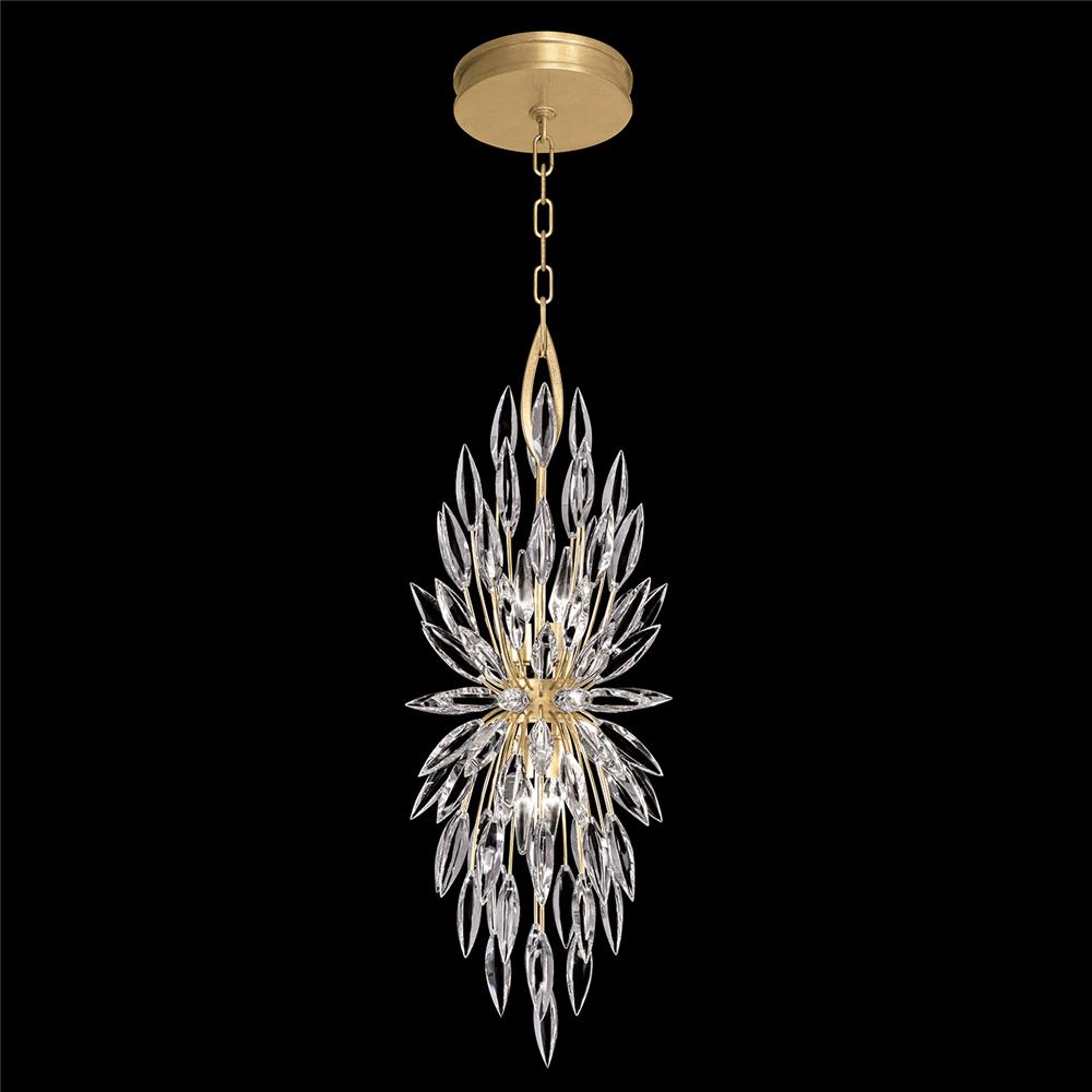 Fine Art Lamps 883740-1ST Lily Buds 13" Round Pendant in Gold