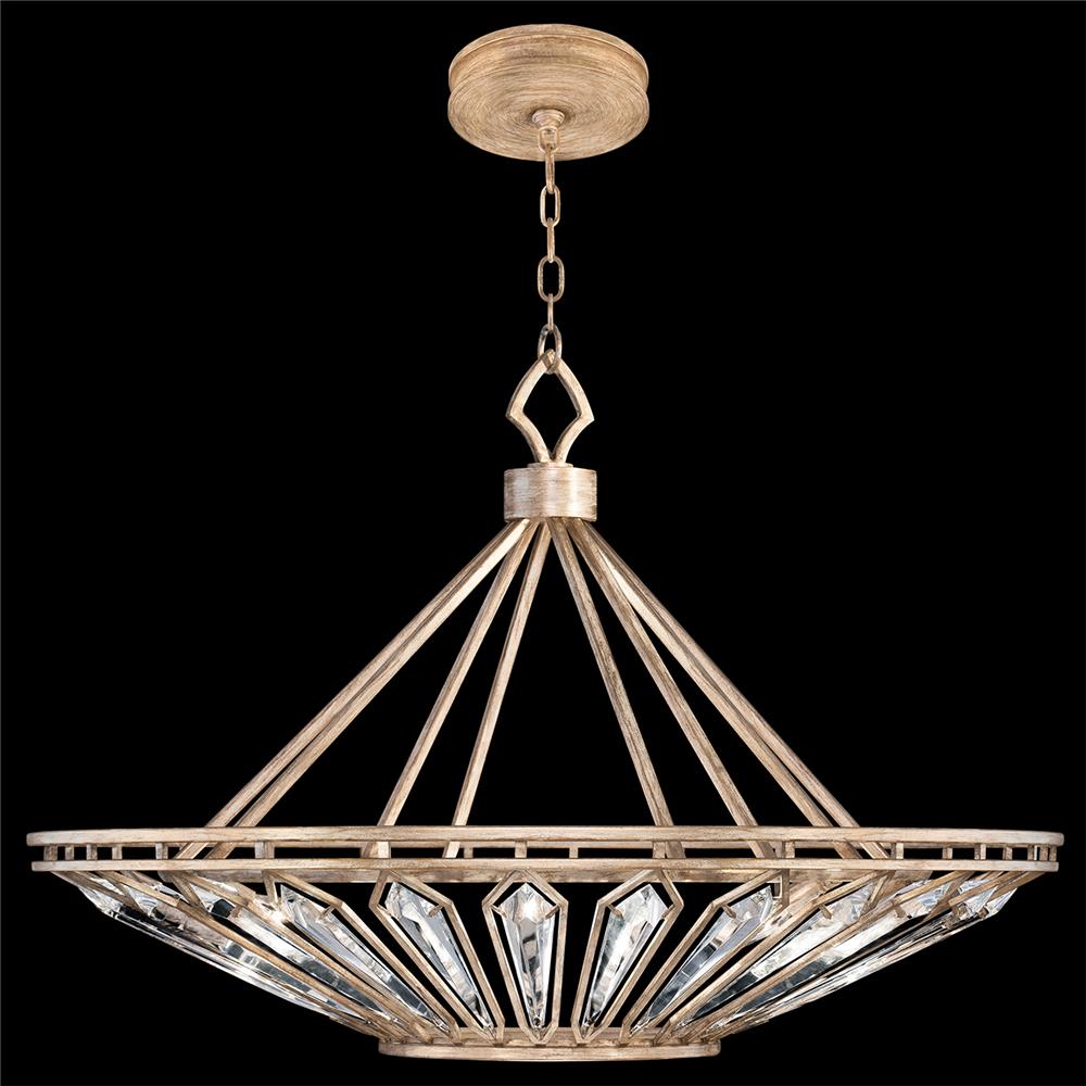 Fine Art Lamps 885440-2ST Westminster 38" Round Pendant in Pale Antique Gold