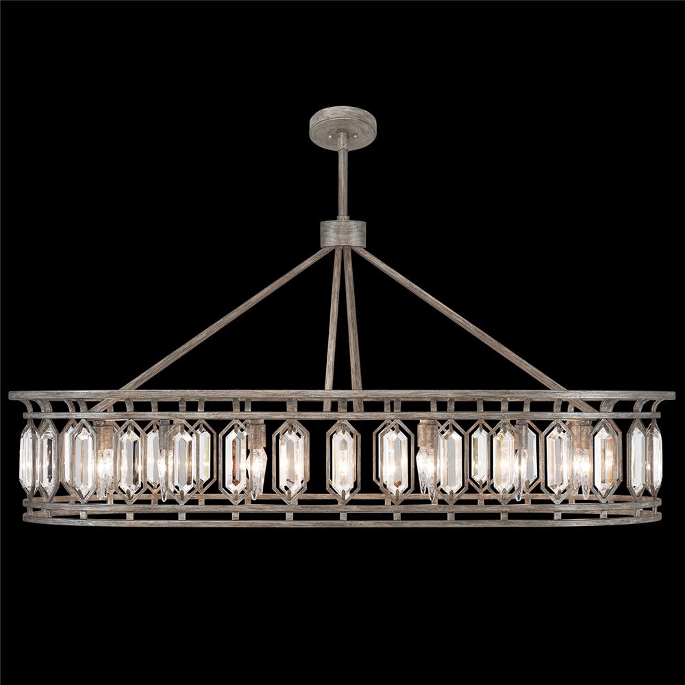Fine Art Lamps 889940-1ST Westminster 52" Oblong Pendant in Weathered English Brown Iron Patina