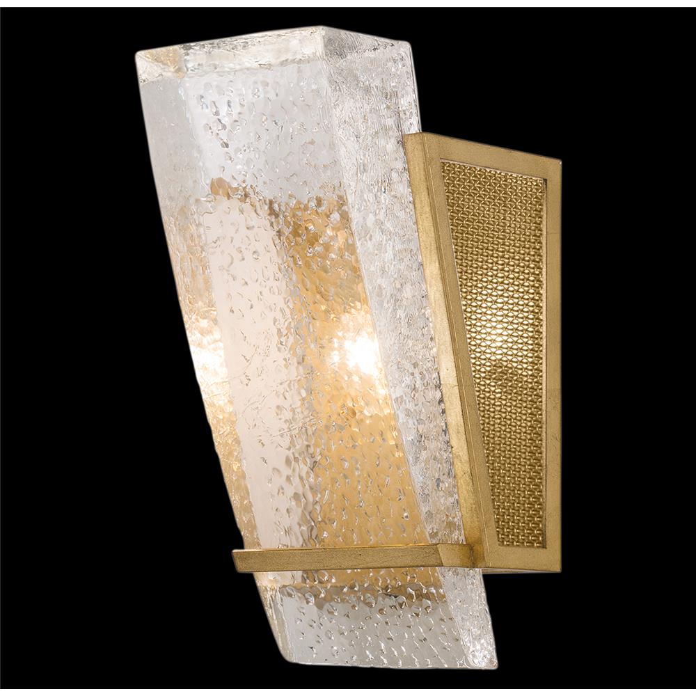 Fine Art Lamps 890750-22ST Crownstone 13" Sconce in Gold with Metal Mesh Inserts