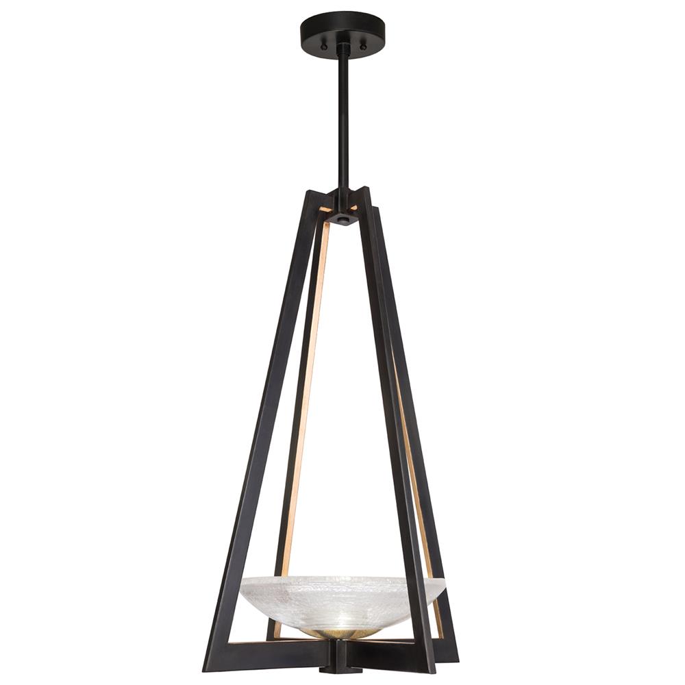 Fine Art Lamps 896040-3ST Delphi 17.5" Square Pendant in Black