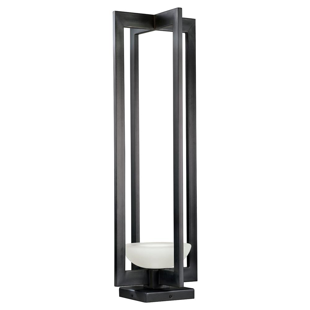 Fine Art Lamps 898380-1ST Delphi Outdoor 28.5" Outdoor Adjustable Pier/Post Mount in Black