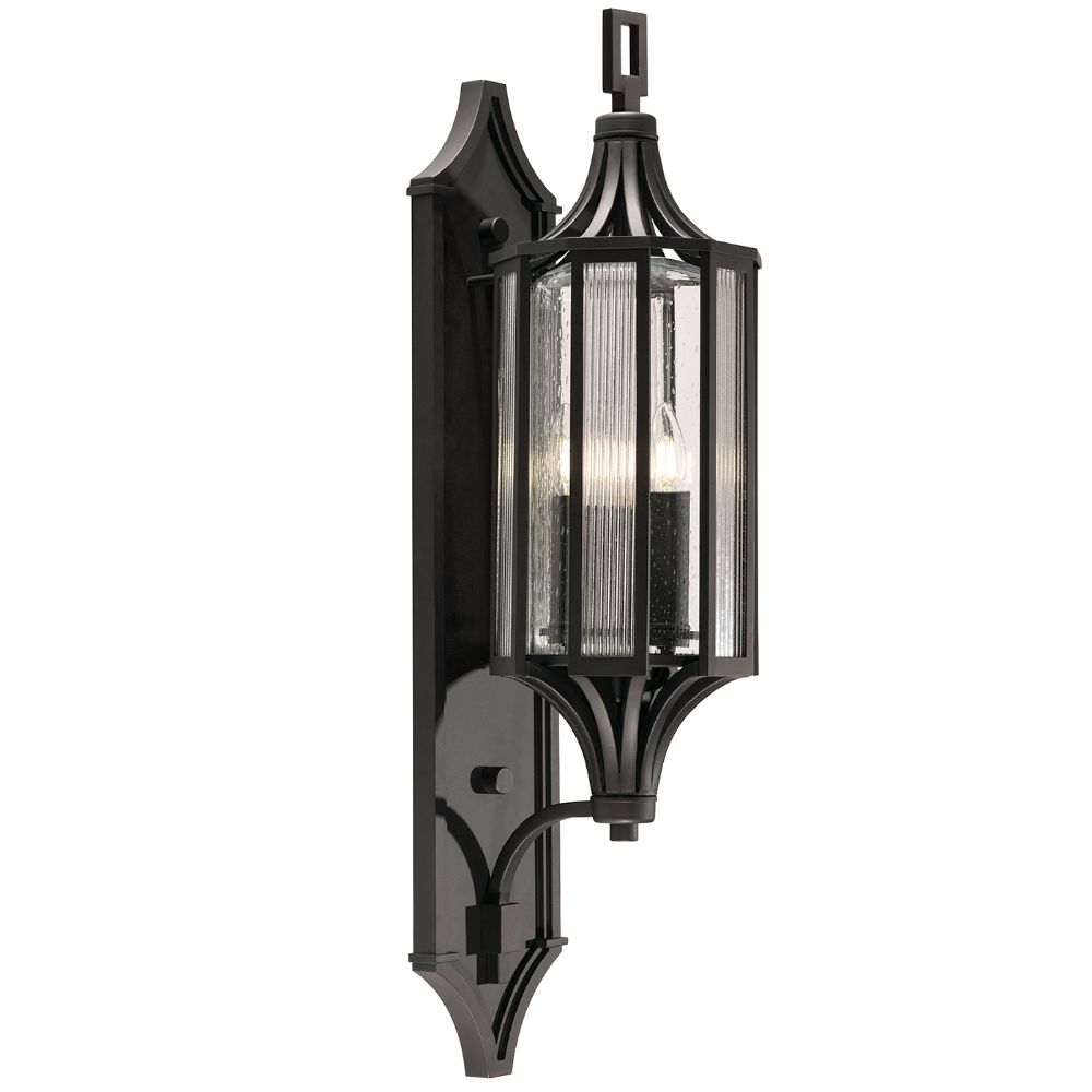Fine Art Handcrafted Lighting 900181ST Bristol 32.4" Outdoor Wall Mount in Hand-Rubbed Black Iron