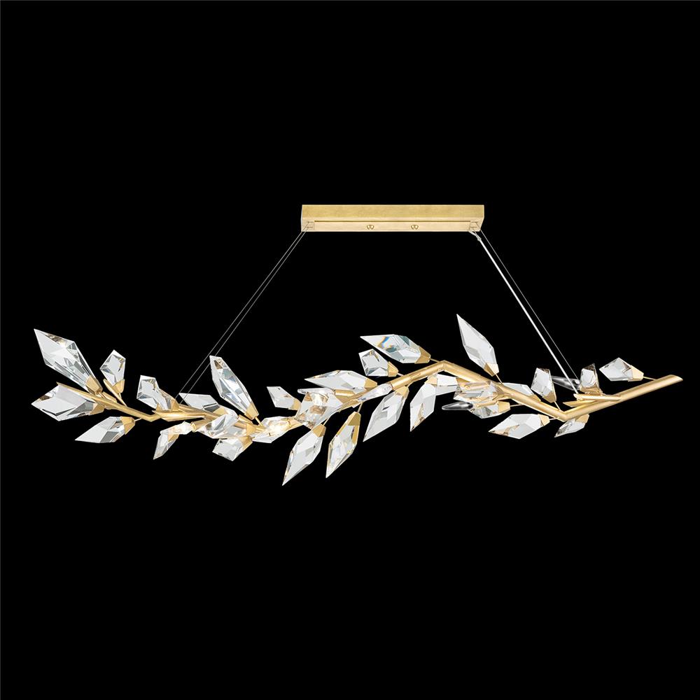 Fine Art Lamps 914640-2ST Foret 72" Linear Pendant in Gold