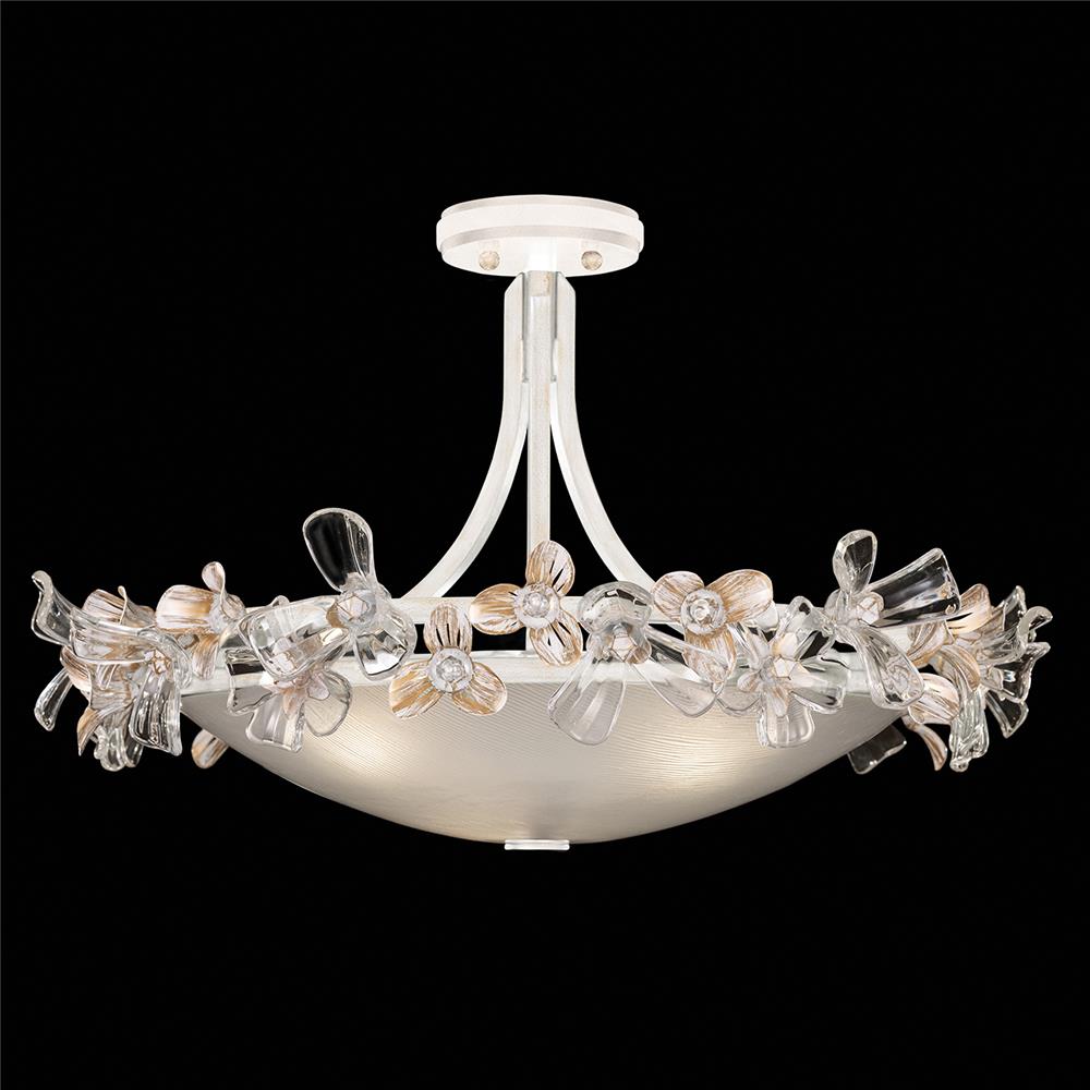 Fine Art Lamps 915540-3ST Azu 25.25" Flush Mount in White