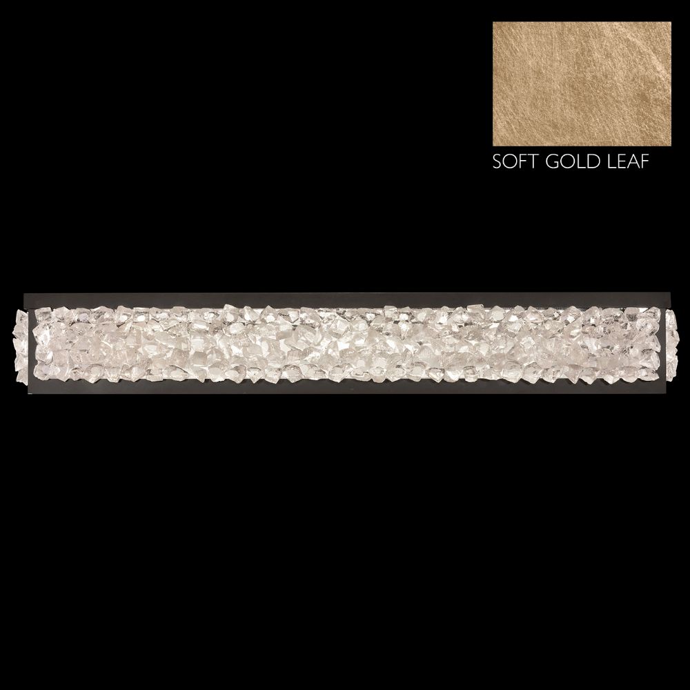 Fine Art Handcrafted Lighting 916050-1ST Arctic Halo Bath Bar in Champagne Tinted Gold Leaf