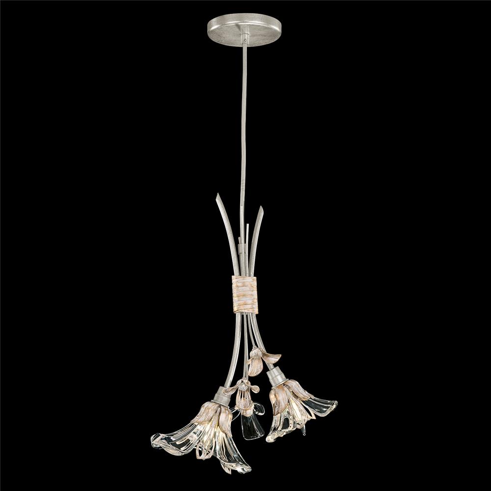 Fine Art Lamps 916740-1ST Azu 11" Round Drop Light in Silver Leaf