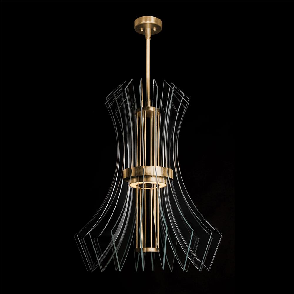 Fine Art Lamps 916840-2ST Newton 27.5" Round Pendant in Gold