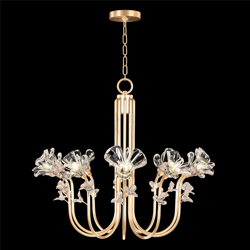 Fine Art Lamps 917540-2ST Azu 35.5" Round Chandelier in Gold Leaf