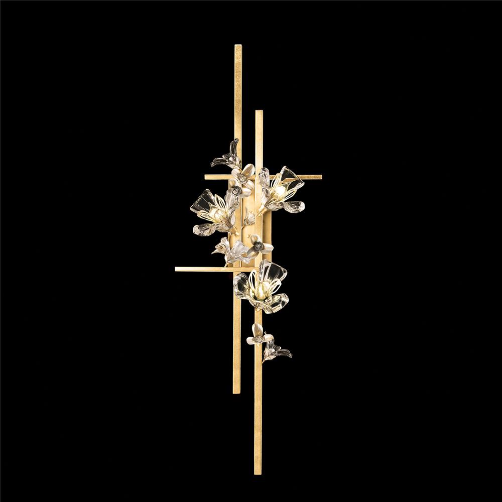 Fine Art Lamps 919250-2ST Azu 44" Sconce in Gold Leaf
