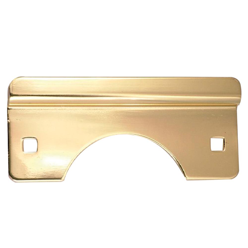 First Watch Security 1085 Latch Guard 2-1/2 Inch X 6 Inch Out Swing Doors Polished Brass Finish