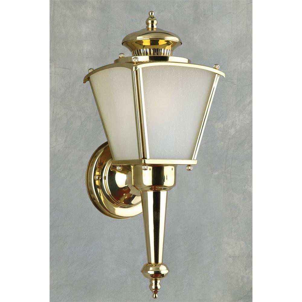 Forte Lighting 10009-01-02 1 LT FL Brass Outdoor Lantern in Polished Brass