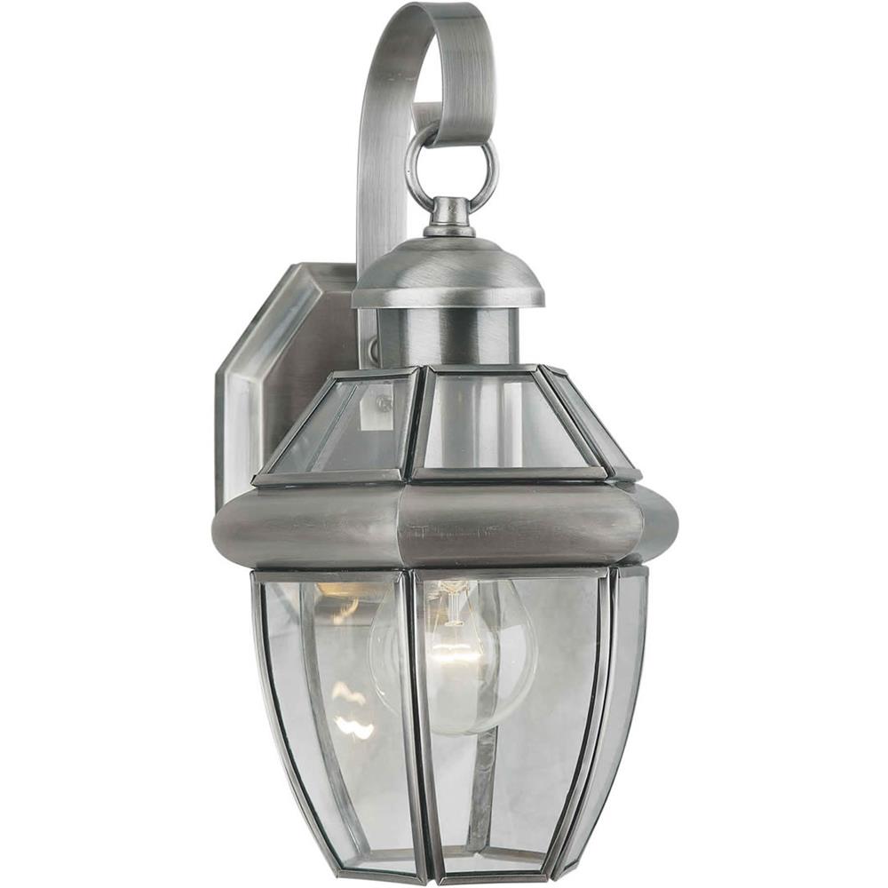 Forte Lighting 1101-01-34 1 LT Brass Outdoor Lantern in Antique Pewter