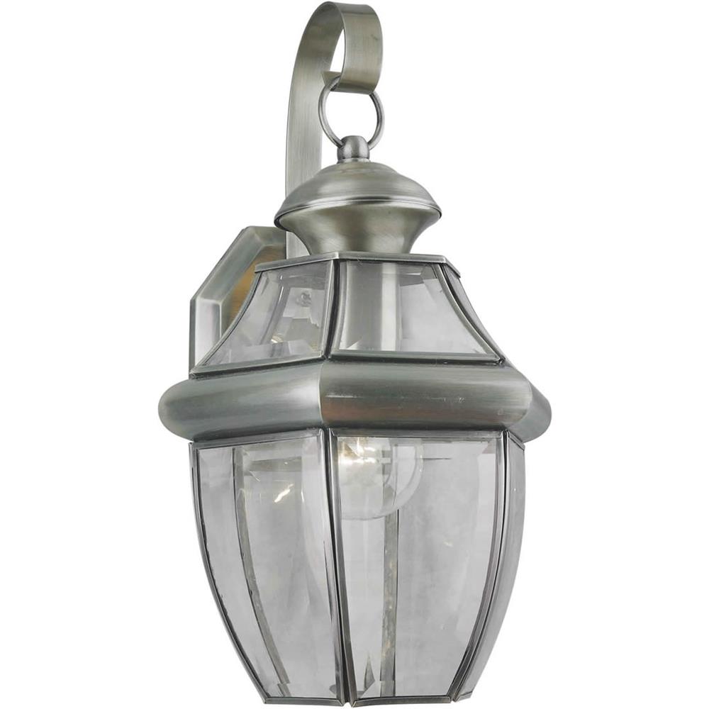 Forte Lighting 1201-01-34 1 LT Brass Outdoor Lantern in Antique Pewter