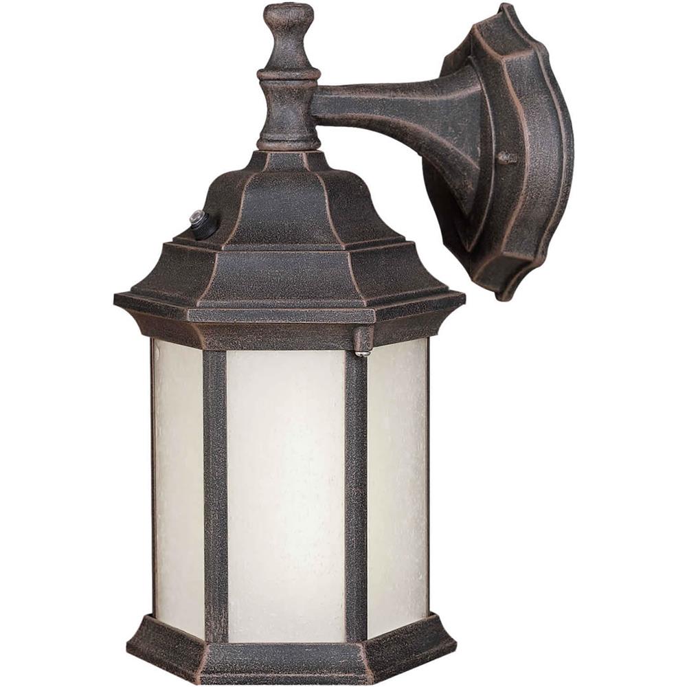 Forte Lighting 17004-01-28 1 LT FL Cast Al Outdoor Lantern in Painted Rust