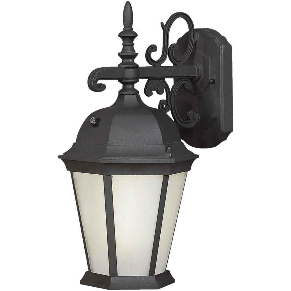 Forte Lighting 17013-01-04 1 LT FL Cast Al Outdoor Lantern in Black