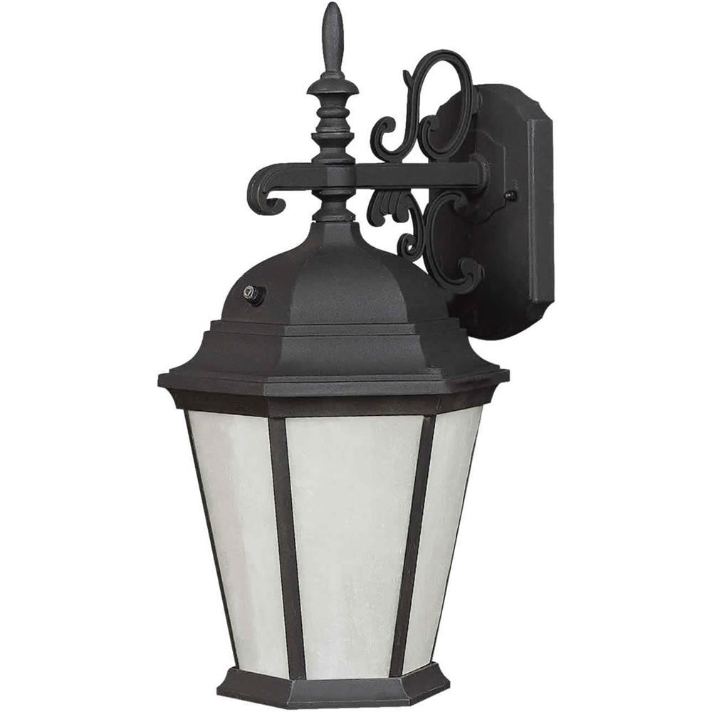 Forte Lighting 17015-01-04 1 LT FL Cast Al Outdoor Lantern in Black