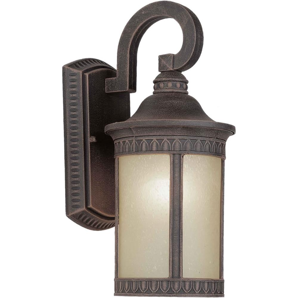Forte Lighting 17022-01-28 1 LT FL Cast Al Outdoor Lantern in Painted Rust
